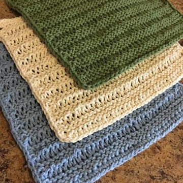 Learn to Knit - Beginner Knitter Dishcloth with Video