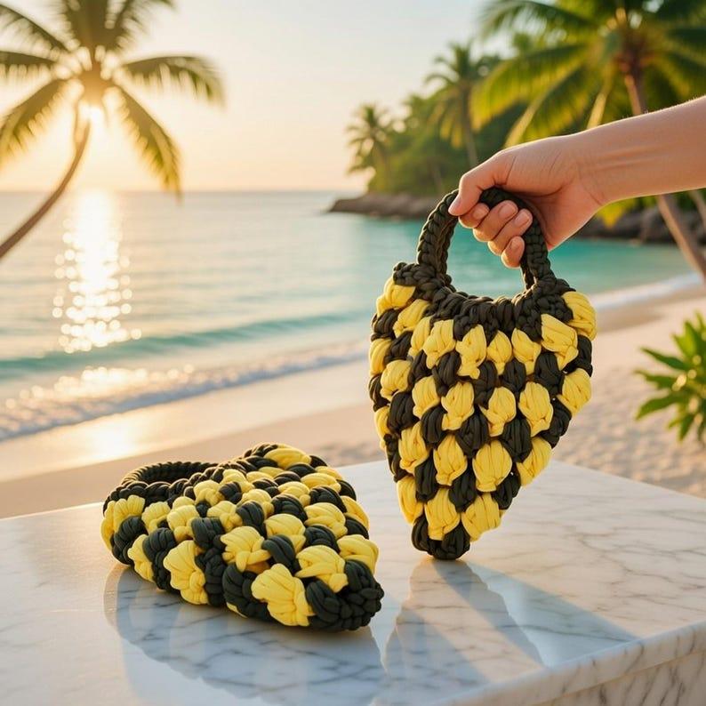 Crochet Macrame Bag Pattern – Easy Handbag PDF + Video Tutorial