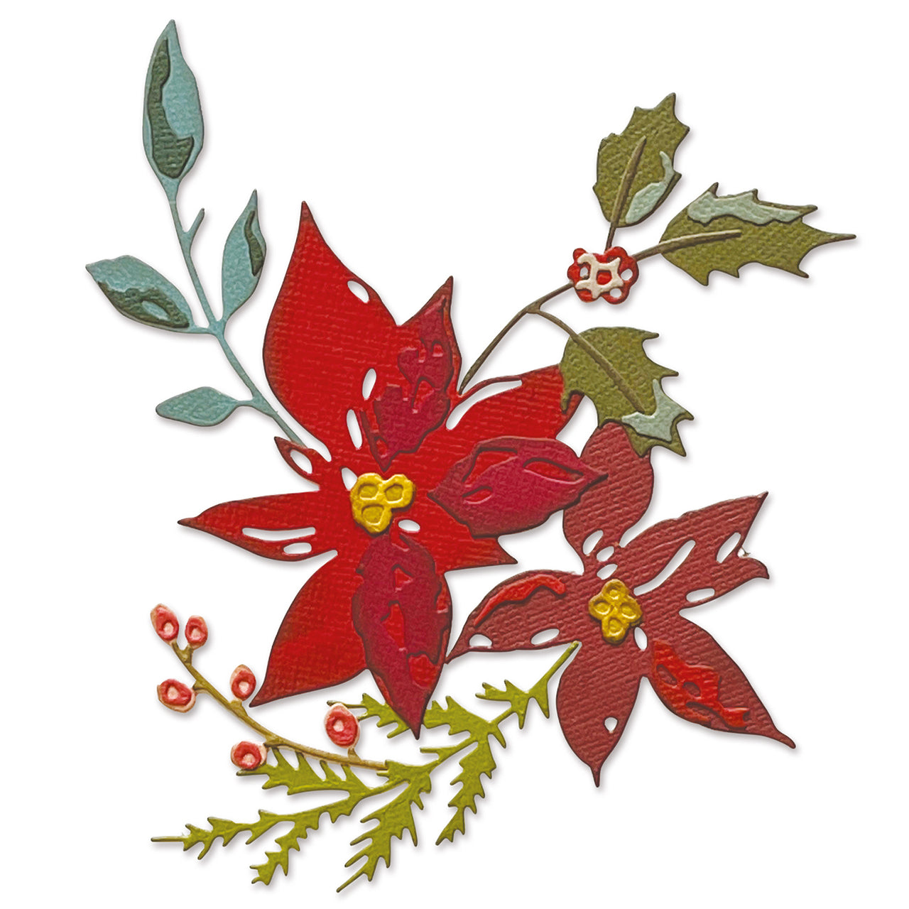 Sizzix Thinlits Die Set 6PK - Festive Bouquet