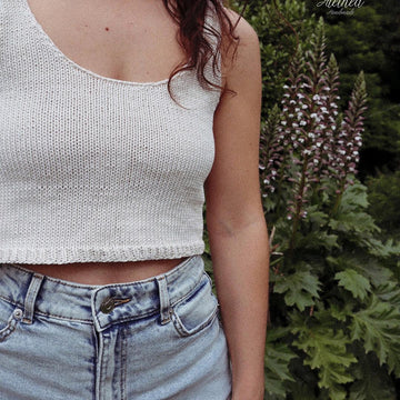 SUNRISE Tank Top 1.0 || knit tank top, basic, wide neckline.