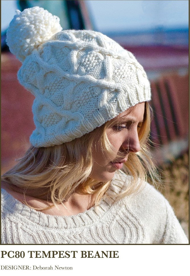 Tempest Beanie in Imperial Yarn Willamette - PC80 - Downloadable PDF