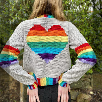 Rainbow Love Heart Jumper
