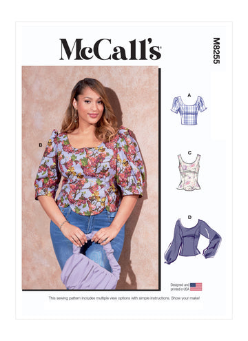 McCall's Misses' and Women's Tops M8255 - Sewing Pattern