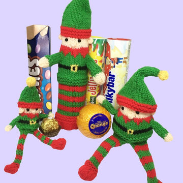 Christmas Elf Smartie tube, chocolate orange etc