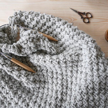 Knit baby blanket