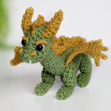 Dante the Dragon crochet pattern, amigurumi dragon pattern