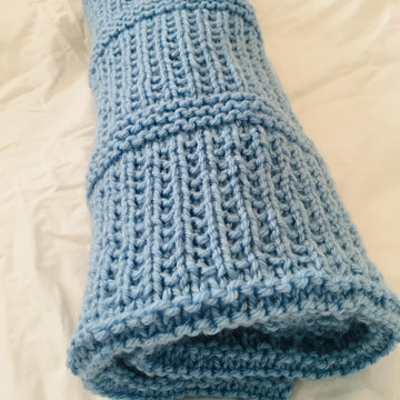 Ribbed Stripy Blanket