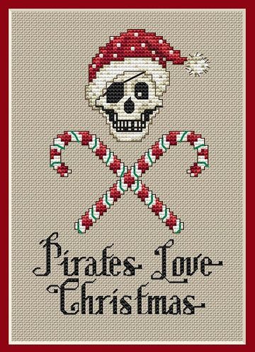 Sue Hillis Designs Candy Cane Pirate - PS161 - Leaflet