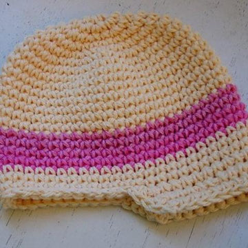 Easy Crochet Newsboy Visor Hat Pattern 112