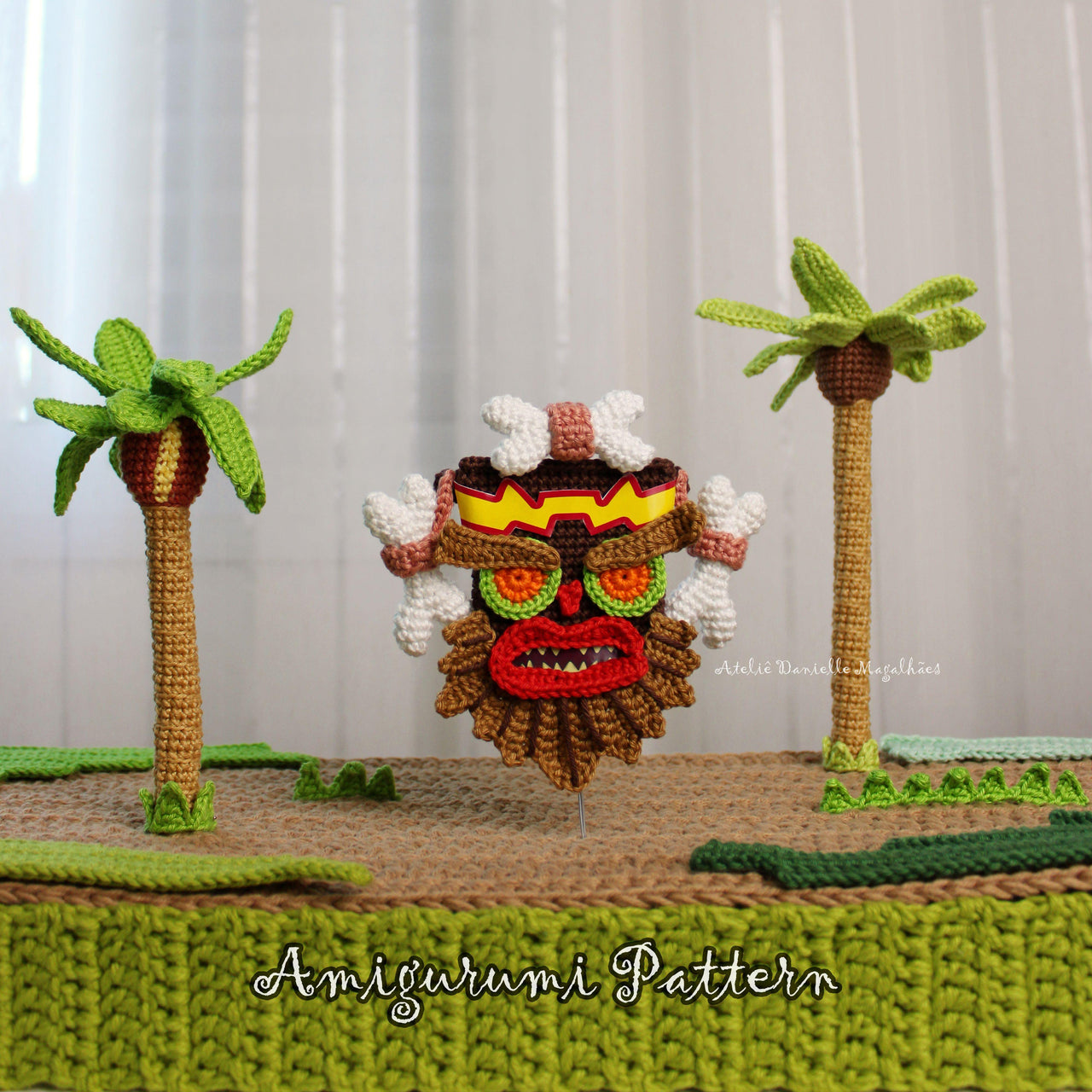 Uka Uka – PDF Amigurumi Crochet Pattern (from Crash Bandicoot)