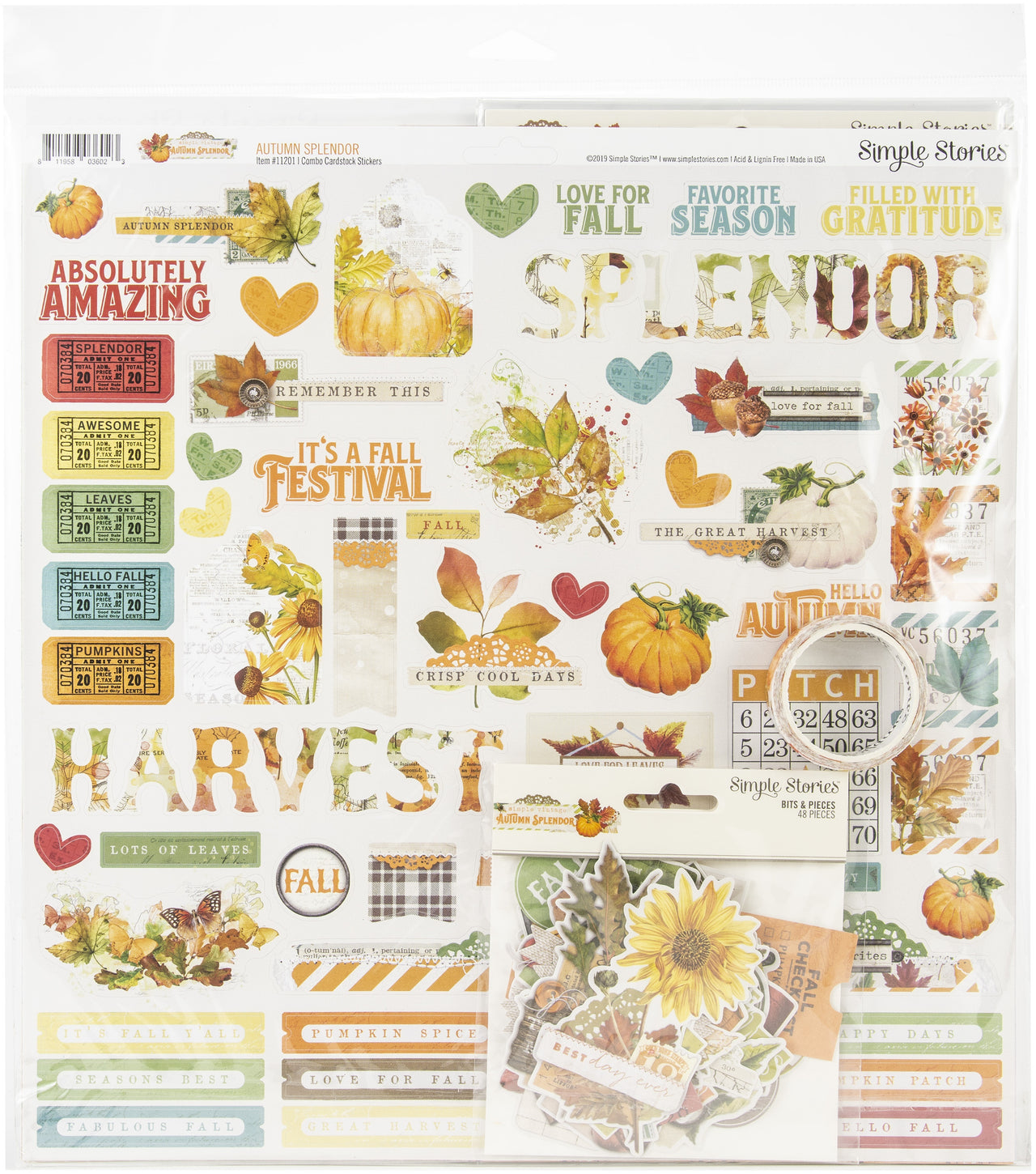 Simple Stories Collector's Essential Kit 12"X12" - Autumn Splendor