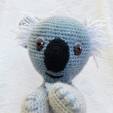 Osi, the Koala, amigurumi hand puppet