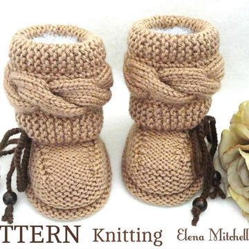 Pattern Knitted Baby Booties Phillip