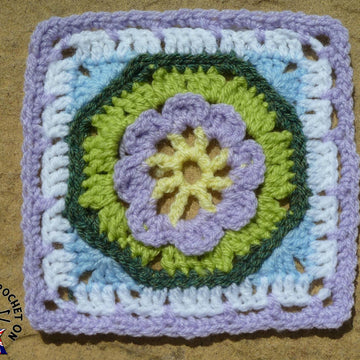 Octagon Garden Afghan Square
