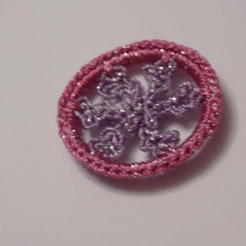 Crochet Snowflake Round Motif