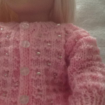 Beaded cardigan and skirt for 18inch doll