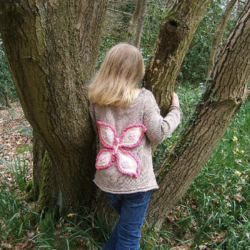 Child/Adult Giant Butterfly Motif Sweater