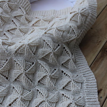 Textured Pinwheel Afghan
