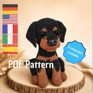 Amigurumi Rottweiler Rosi