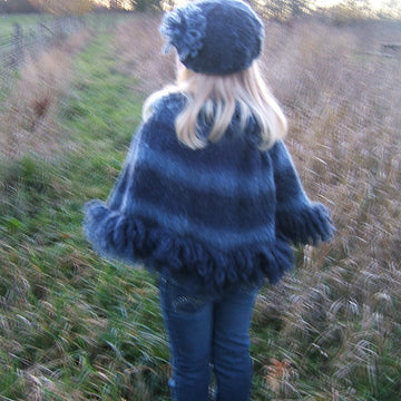 "Storm" Child/Adult Poncho with Matching Beret