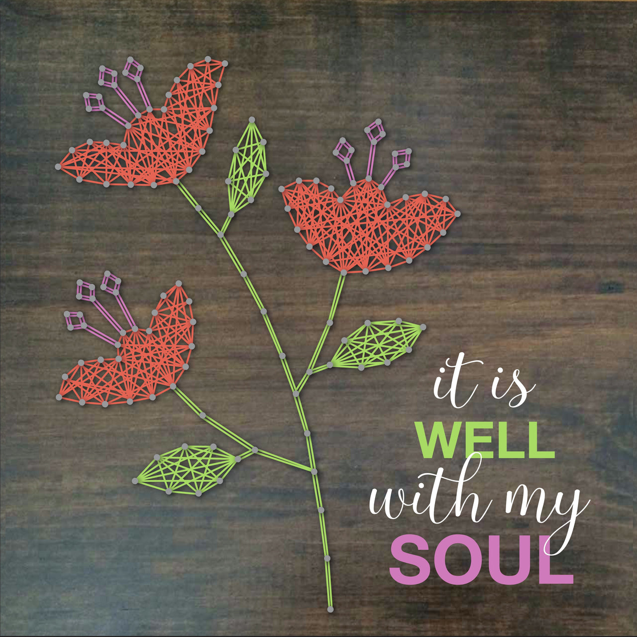 Hampton Art String Art Kit 10"X10" - It Is Well