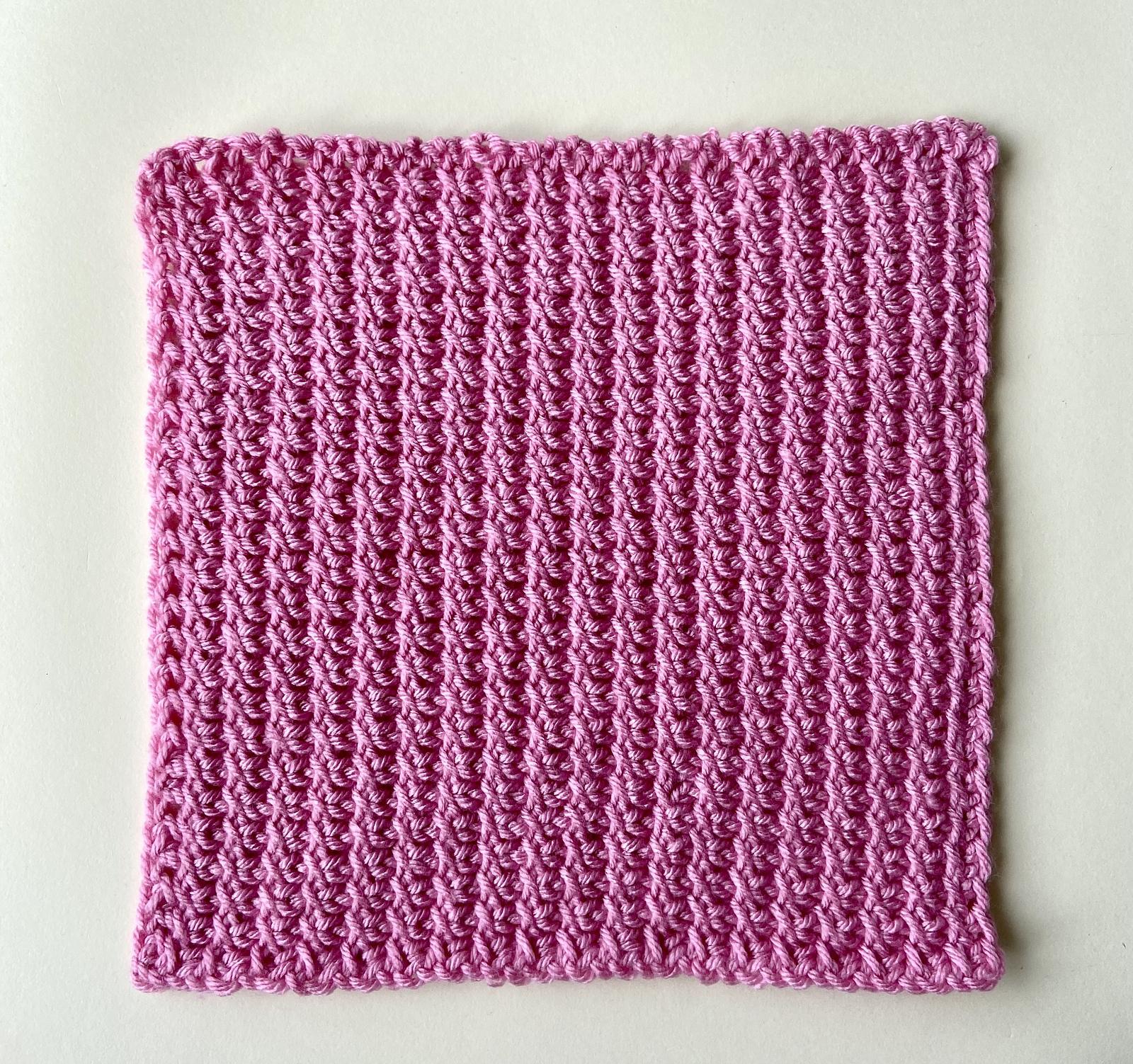 Tunisian Cross Stitch Square