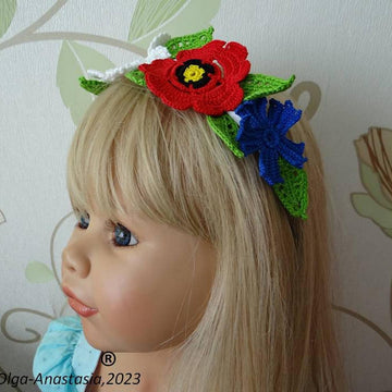 Headband with flowers