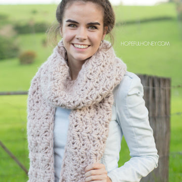 Woodrose Fringe Scarf