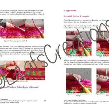 Multicolor tablet case