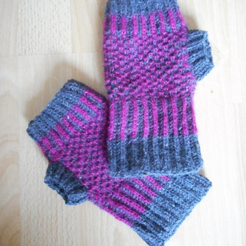 Mixed Brioche Handwarmers