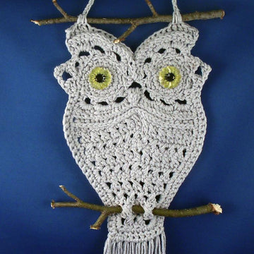 Owl Hanger in Macrame Style