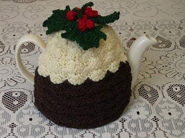 Crochet Christmas Pudding Tea Cosy