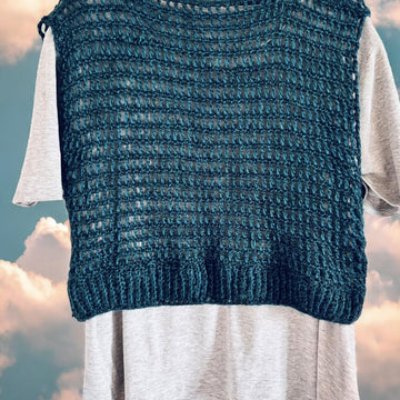 Metallic Crochet Crop Top
