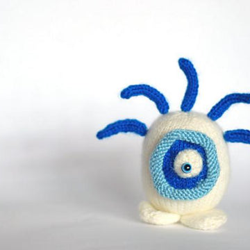 Blue eye sweet and funny monster