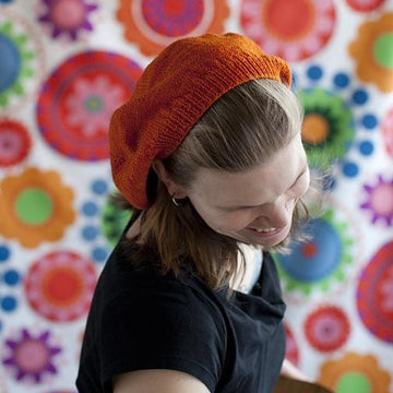 Windmill Beret in Fingering