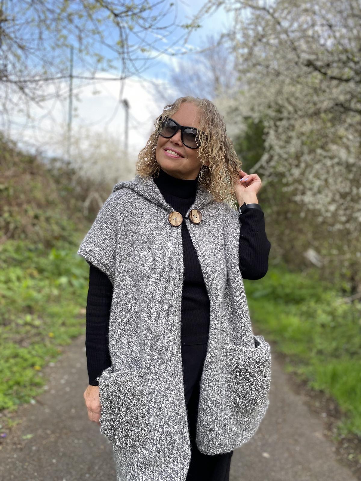 Marled Hoodie Vest
