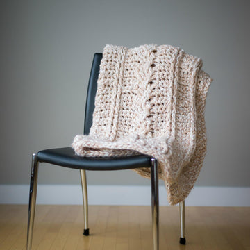 Chunky Braided Cabled Blanket