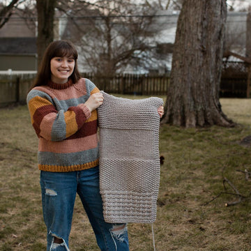 Learn to Knit Blanket
