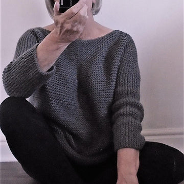 Aran Garter Stitch Tee Sweater