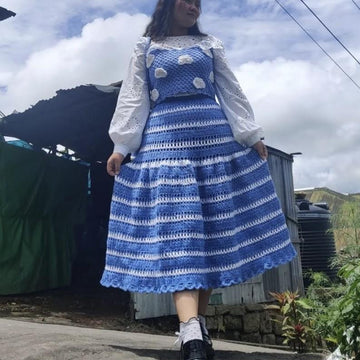Striped Lace Skirt