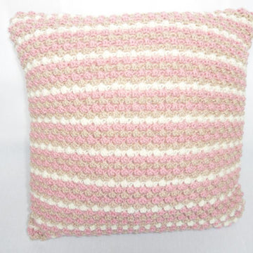 Bobble Stripe Aran Cushion Cover
