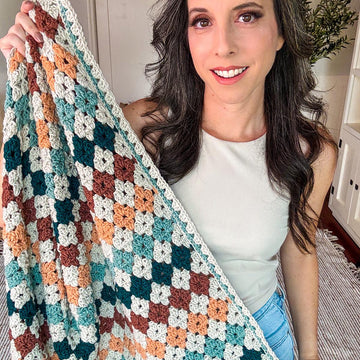 Colorful Granny Stitch Blanket