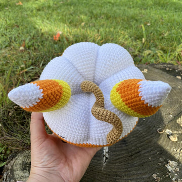 Candy Corn Pumpkin Cat