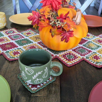Fall Table Runner and Coasters