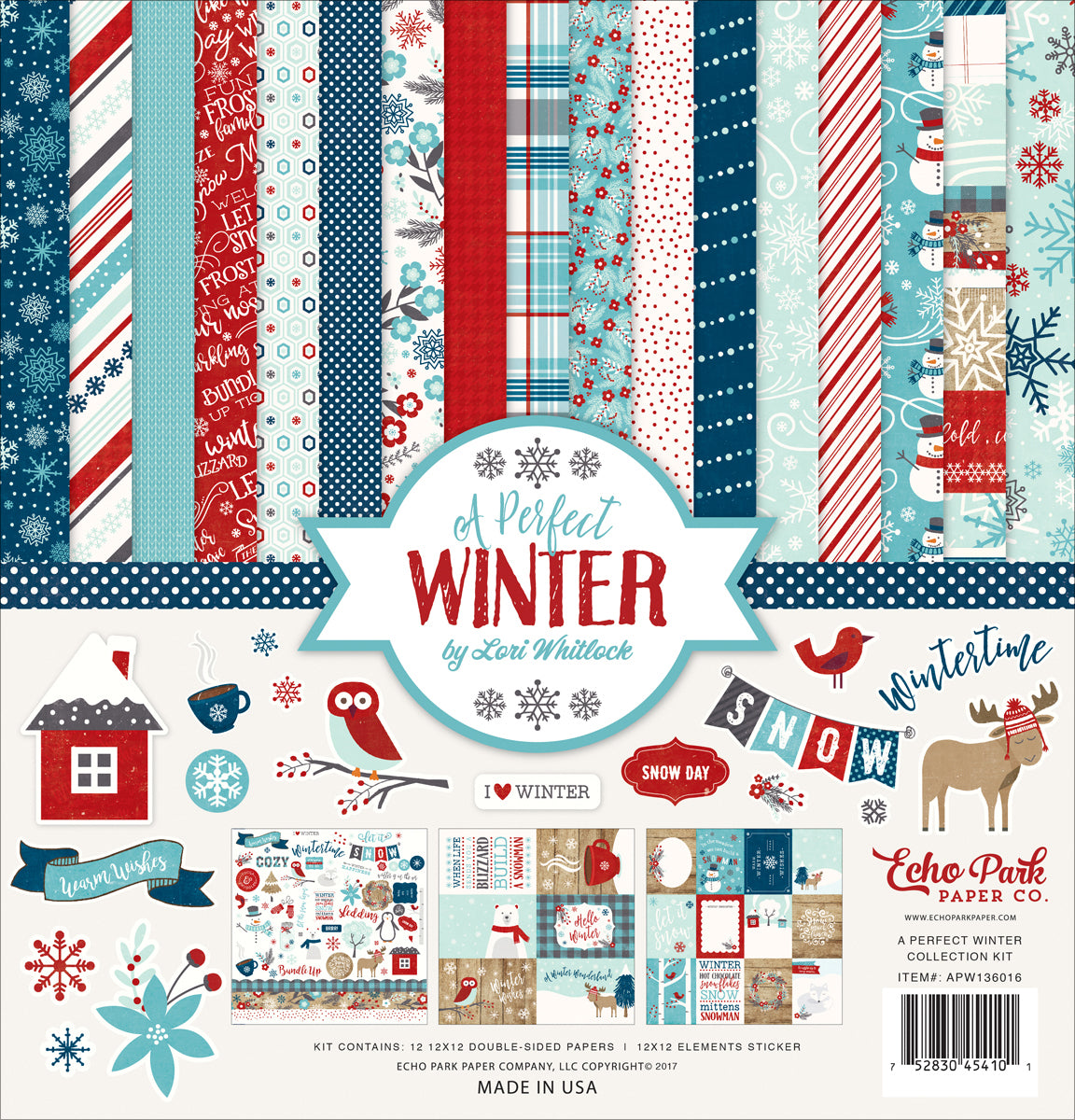 Echo Park Paper Echo Park Collection Kit 12"X12" - A Perfect Winter
