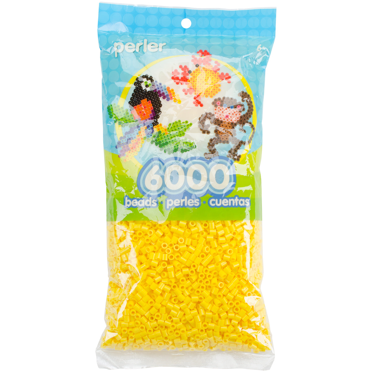 Perler Beads 6,000/Pkg - Yellow