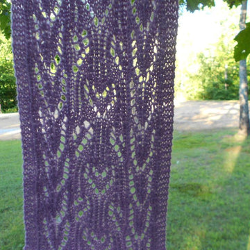Marie's Amethyst Lace Scarf