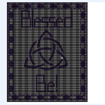 Triquetra Twin Blanket Chart
