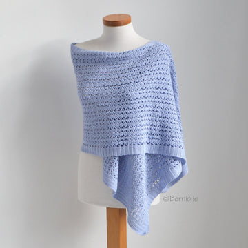 Naylene, crochet shawl pattern, pdf