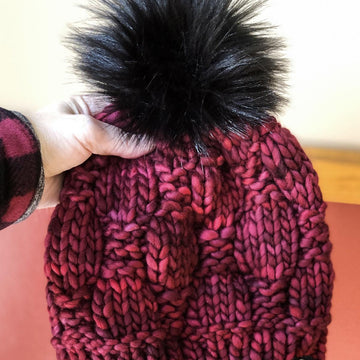 Knit Checkerboard Slouch